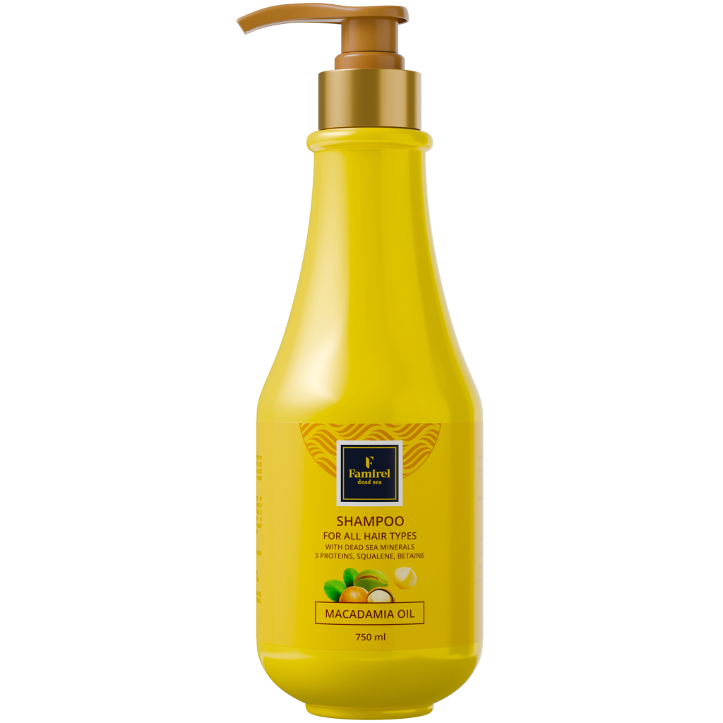 Шампунь Famirel Для всіх типів волосся З олією макадамії 750 мл (7290114084987) - зображення 1