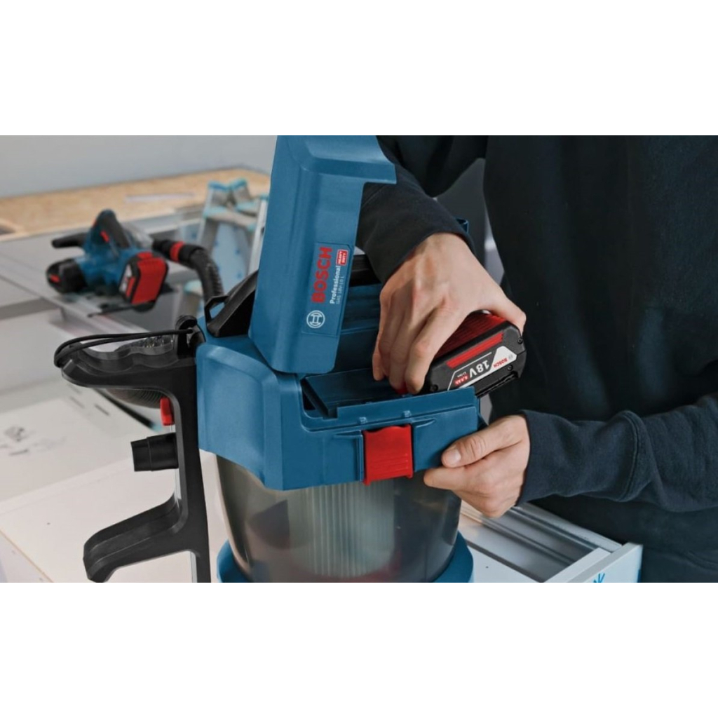 Пилосос будівельний Bosch GAS 18V-10 L (без АКБ та ЗП) (0.601.9C6.302) - изображение 9