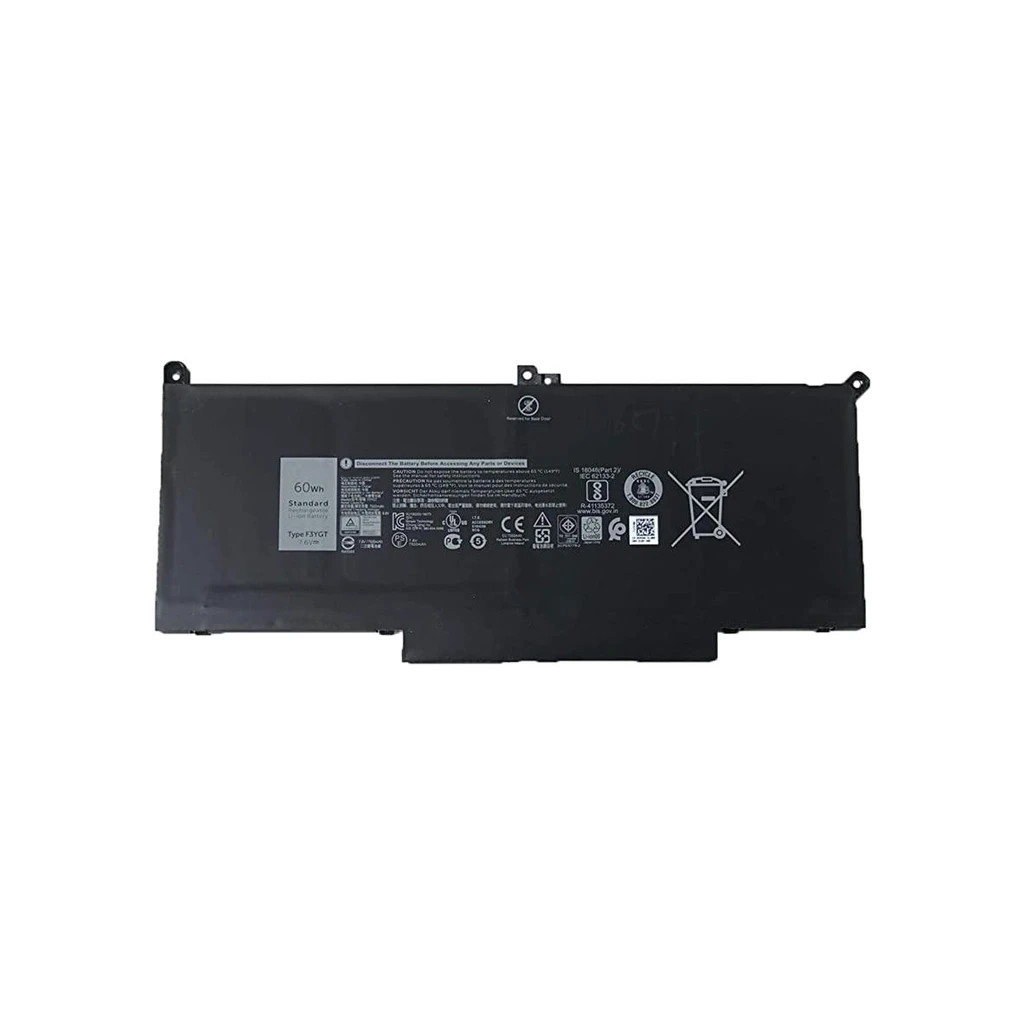 Акумулятор до ноутбука AlSoft Dell Latitude 7280 F3YGT, 53Wh (7200mAh), 4cell, 7.4V, Li-Pol (A47873) - зображення 1