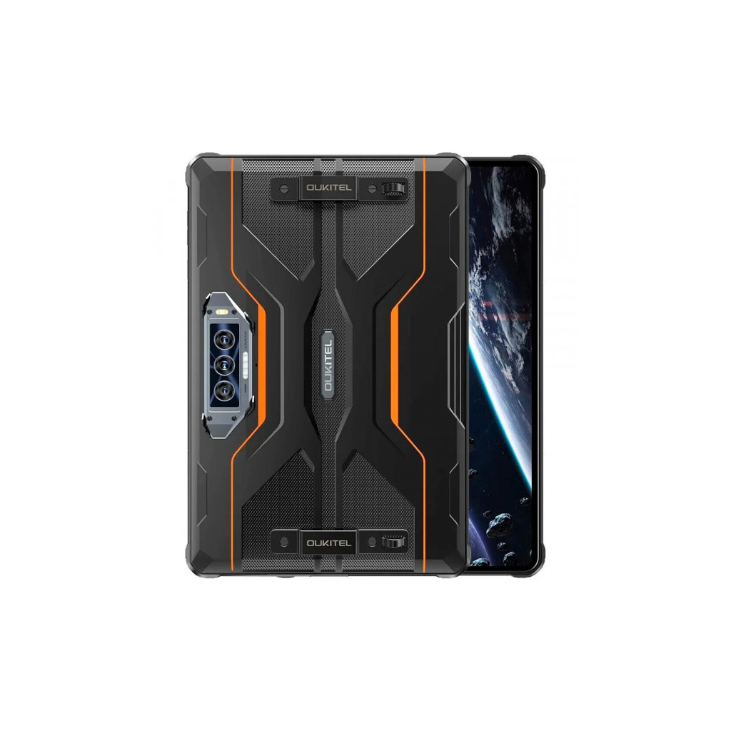Планшет OUKITEL RT8 6/256GB Dual Sim Black-Orange with hand (6931940756396) - зображення 2
