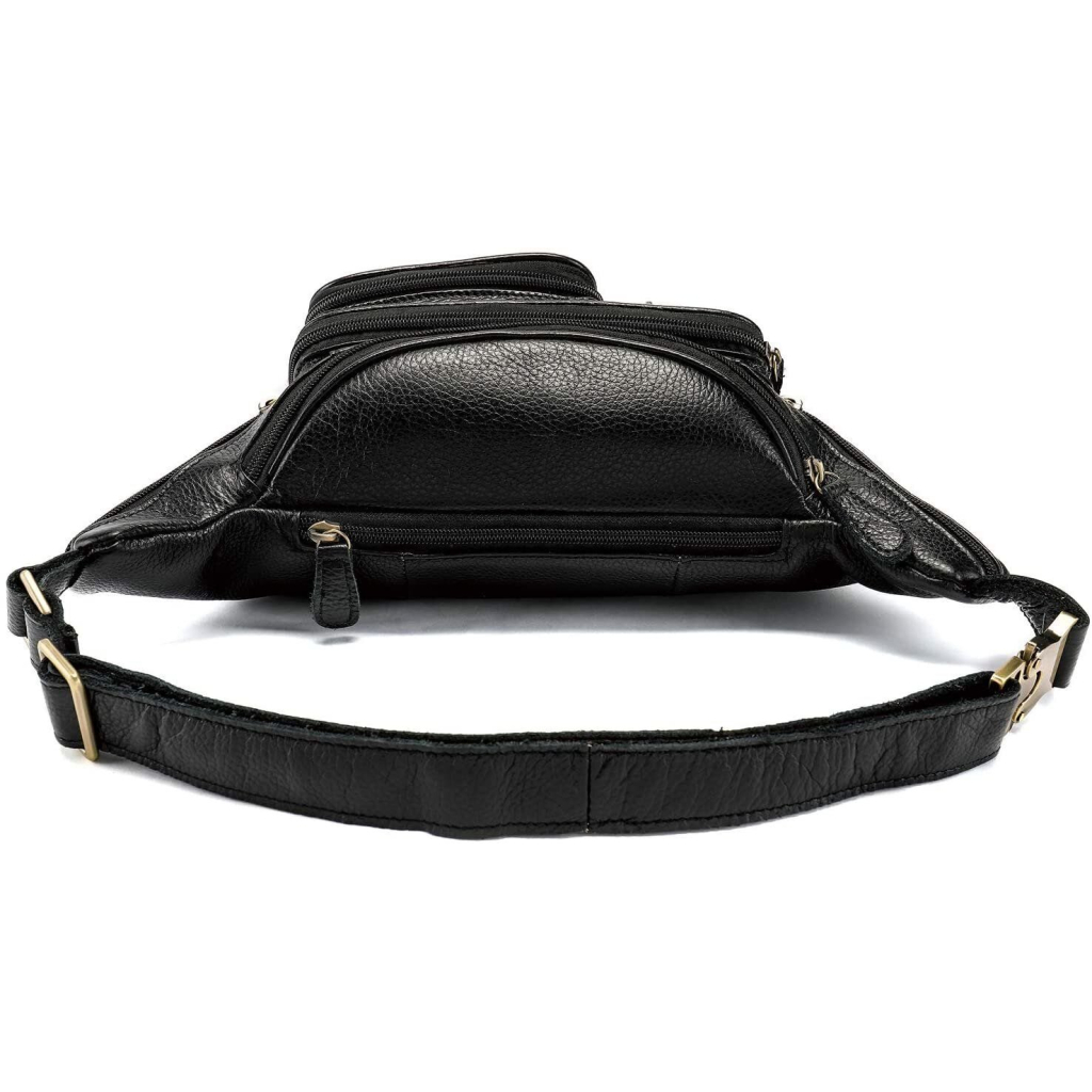 Сумка Vintage Поясна чоловіча Чорна (14817) - зображення 6