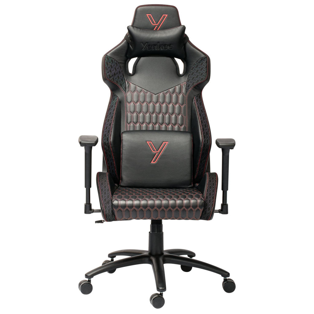 Крісло ігрове YENKEE YGC 110RD GHOST Black (63000053) - зображення 1