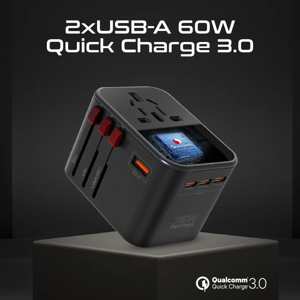 Зарядний пристрій Promate tripmate-gan75 - зображення 8