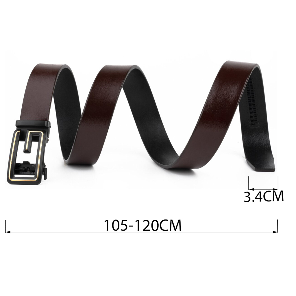 Ремінь Vintage Чоловічий з пряжкою у вигляді літери G Коричневий (20288) - зображення 4