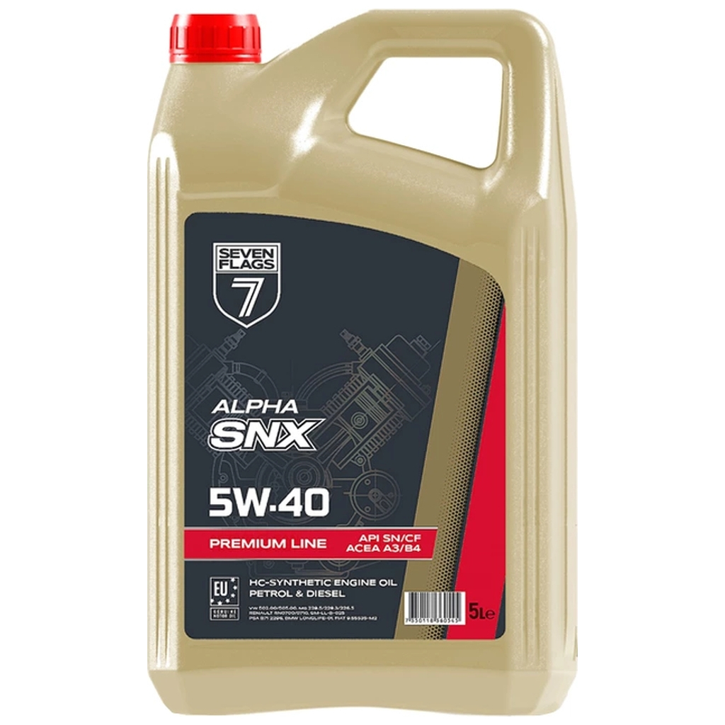 Моторна олива 7FLAGS Premium Line 5W-40 4,4кг (7350118360545) - изображение 1