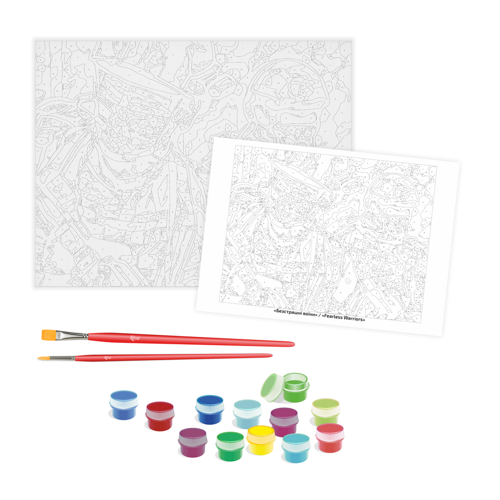 Картина по номерам Rosa Безстрашні воїн 35 х 45 см (4823098530831) - изображение 3