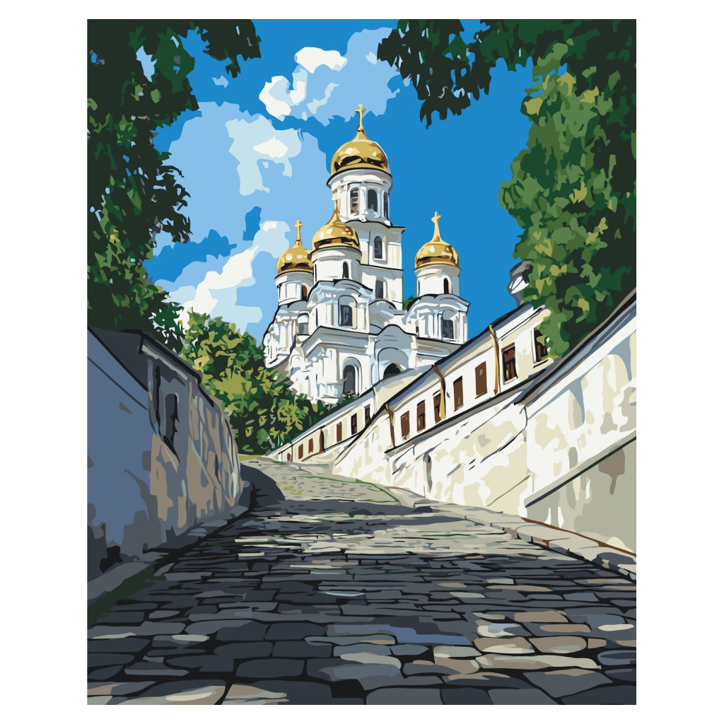Картина по номерам ArtCraft Андріївська церква 40х50 см (11071-AC) - зображення 1
