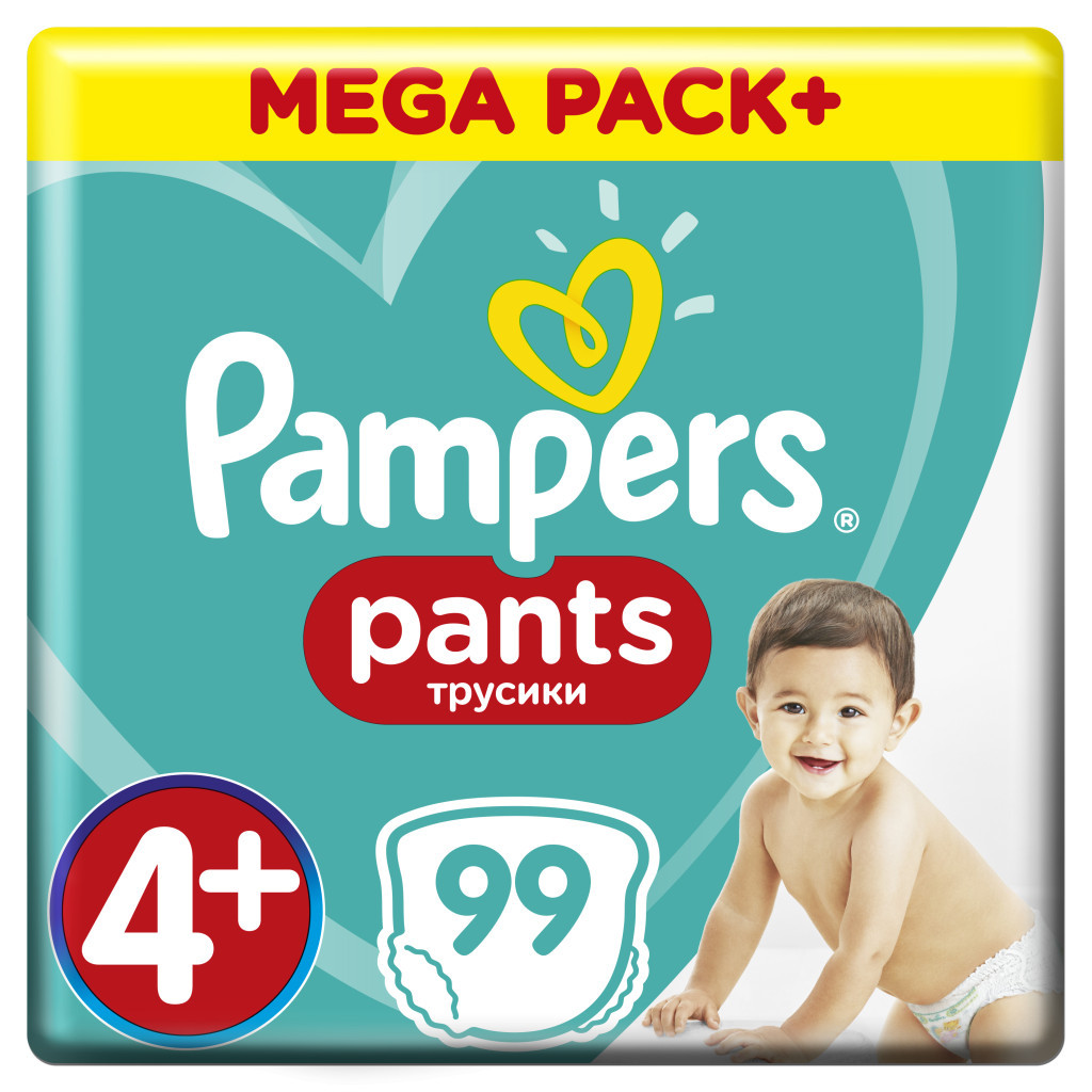 Підгузки Pampers трусики Pants Maxi Plus Розмір 4+ (9-15 кг), 99 шт (8001841133485) - зображення 1
