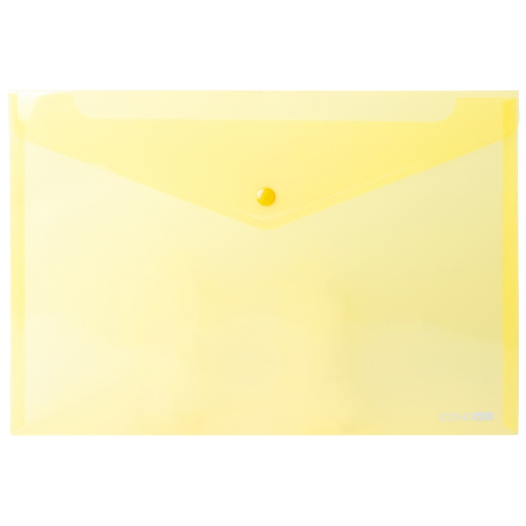 Папка - конверт Economix А4 180 мкм фактура "глянець", жовта (E31301-05) - зображення 1