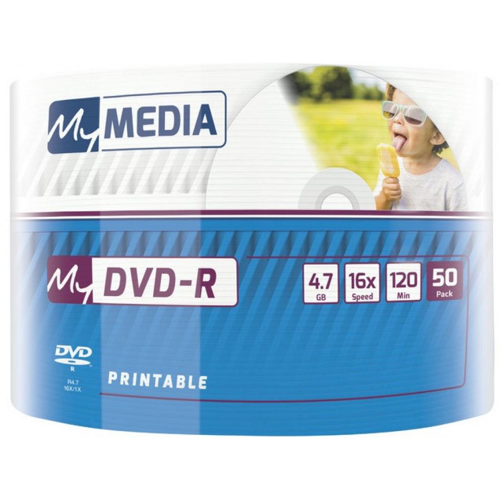 Диск DVD MyMedia DVD-R 4.7GB 16X Wrap Printable 50шт (69202) - изображение 3