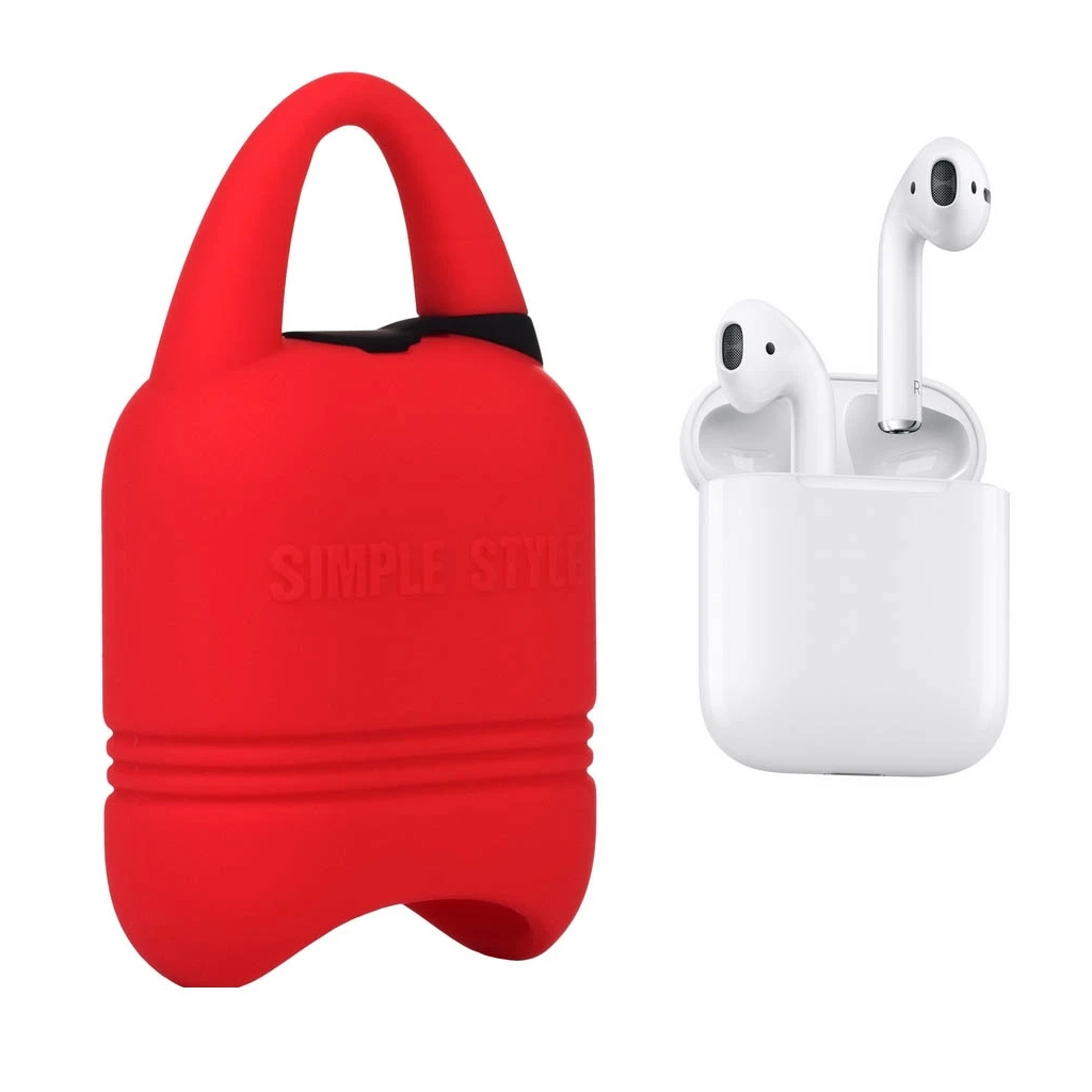 Чохол для навушників Kindon i-Smile для Apple AirPods IPH1430 Red (702347) - зображення 2