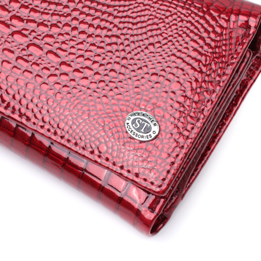 Гаманець ST Leather З натуральної шкіри Червоний (22708) - зображення 5
