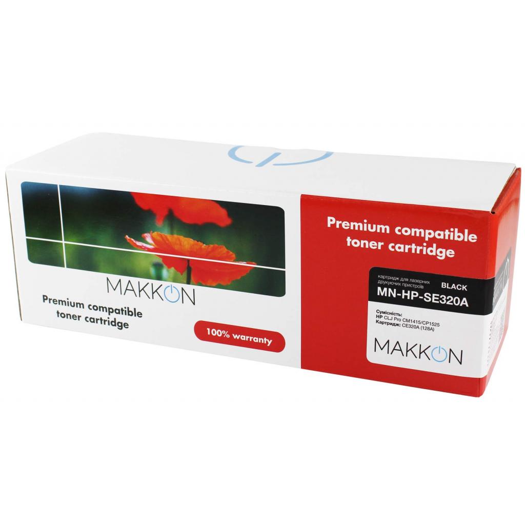 Картридж Makkon HP CLJP CE320A (128A) (SE320A) 2k black (MN-HP-SE320A) - зображення 1