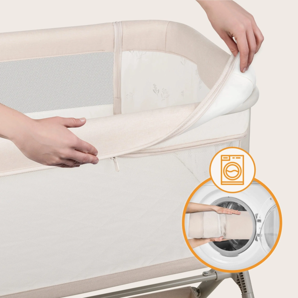 Ліжечко Lionelo приставна LEONIE PLUS BEIGE SAND (LO-LEONIE PLUS BEIGE SAND) - зображення 10