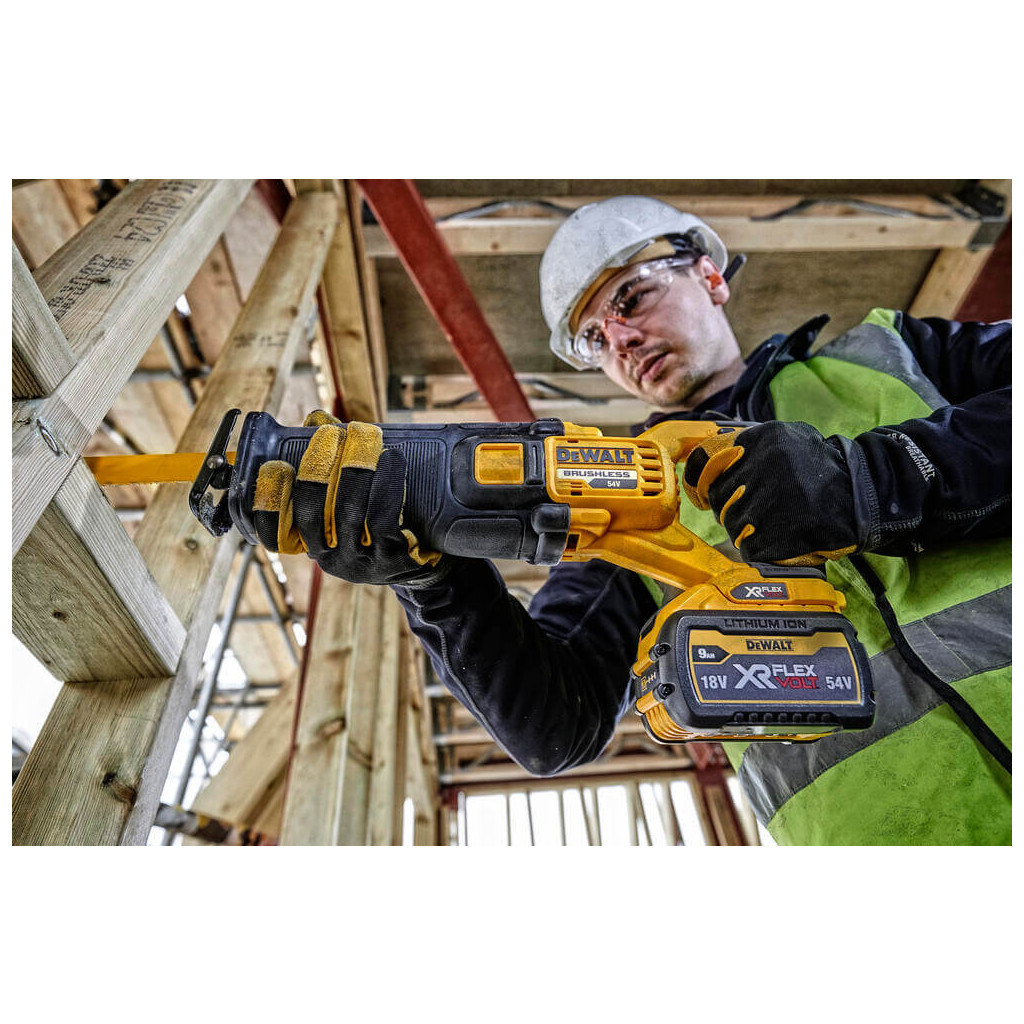Шабельна пила DeWALT 54В XR FLEXVOLT Li-lon, 0 - 3000 ход/хв, 3.54 кг, TSTAK (без АКБ та ЗП) (DCS389NT) - изображение 4