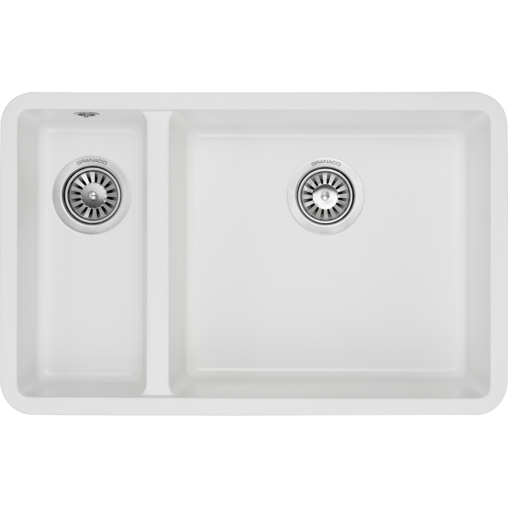 Мийка кухонна GRANADO Under top DOUBLE white (gr3405) - зображення 1