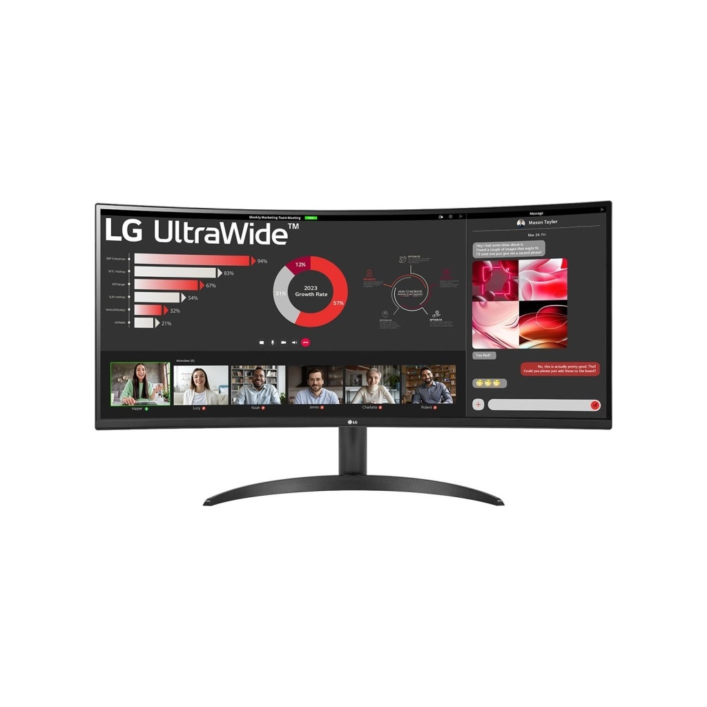Монітор LG 34WR50QC-B - зображення 1