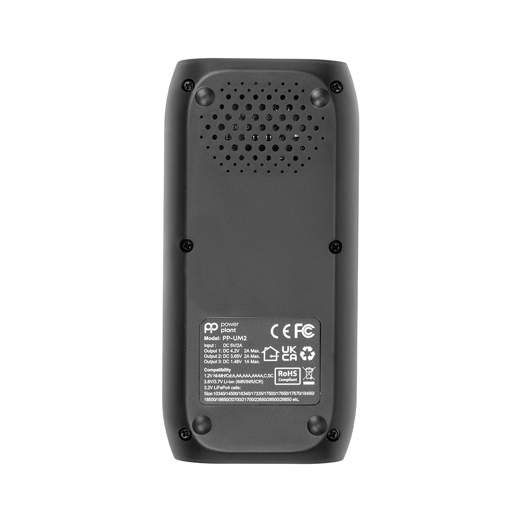 Зарядний пристрій для акумуляторів PowerPlant PP-UM2 (Ni-Mh, Ni-Cd, Li-ion, LiFePO4 / input DC 5V/2A) (AA620180) - изображение 3