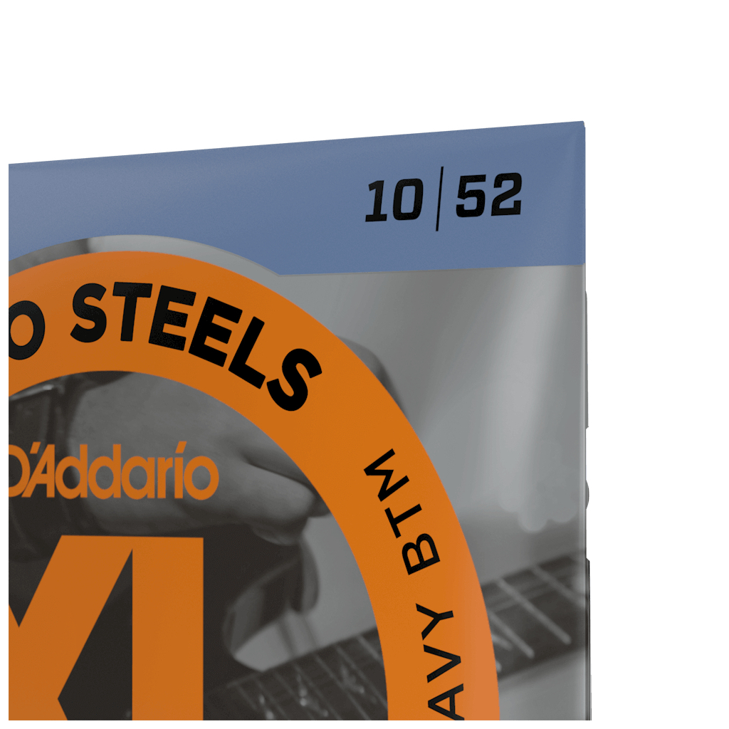 Струни для гітари D'Addario XL ProSteels Light Top / Heavy Bottom (10-52) (EPS540) - зображення 4