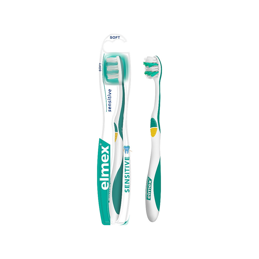 Зубна щітка Elmex Sensitive Дуже м'яка для чутливих зубів Жовта (2172000000226) - зображення 2