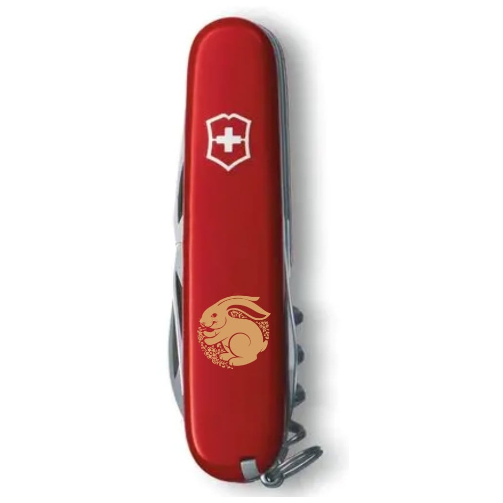 Ніж Victorinox Spartan Zodiac Red "Щасливий Кролик" Bronze (1.3603_Z2165u) - зображення 3