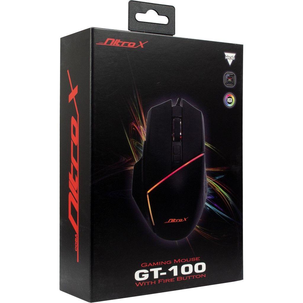 Мишка Nitrox GT-100 RGB Black (GT-100) - зображення 7