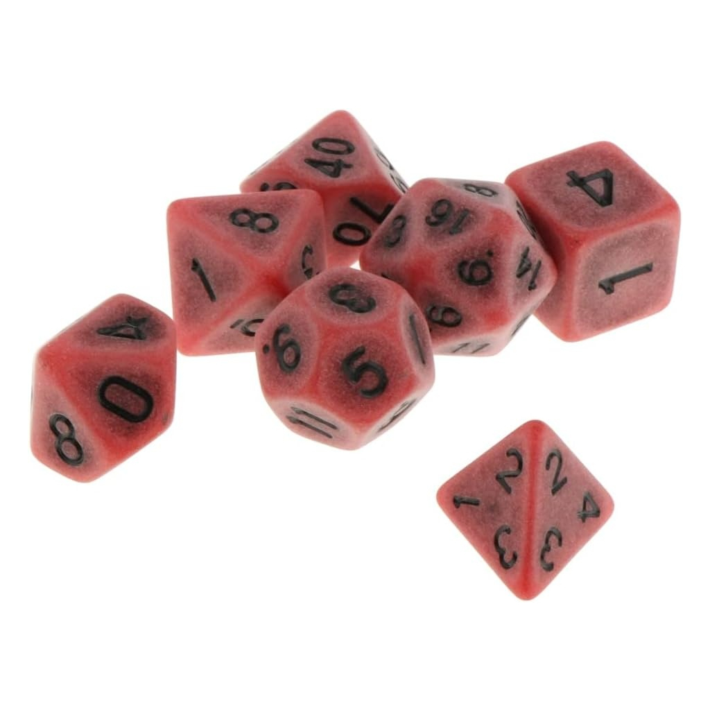 Набір кубиків для настільних ігор Games 7 Days Ancient 7 Dice Set - Coral (g7danc02) - зображення 1