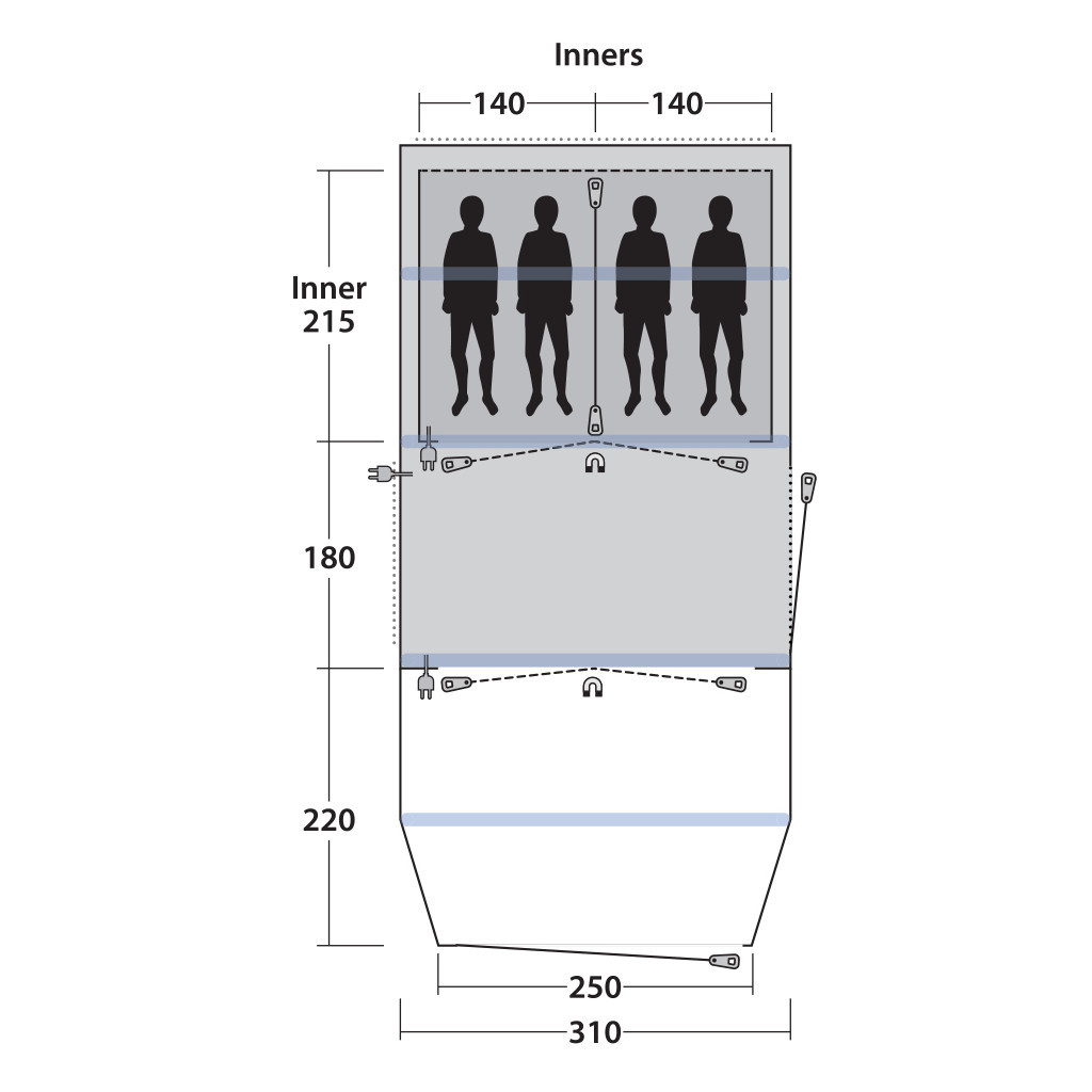Намет Outwell Parkdale 4PA Green (928738) - зображення 3