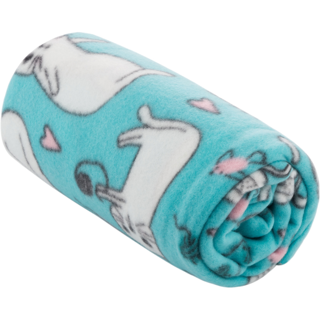 Плед Ardesto Fleece 100% поліестер, котики, блакитний 130х160 см (ART0726PB) - зображення 2