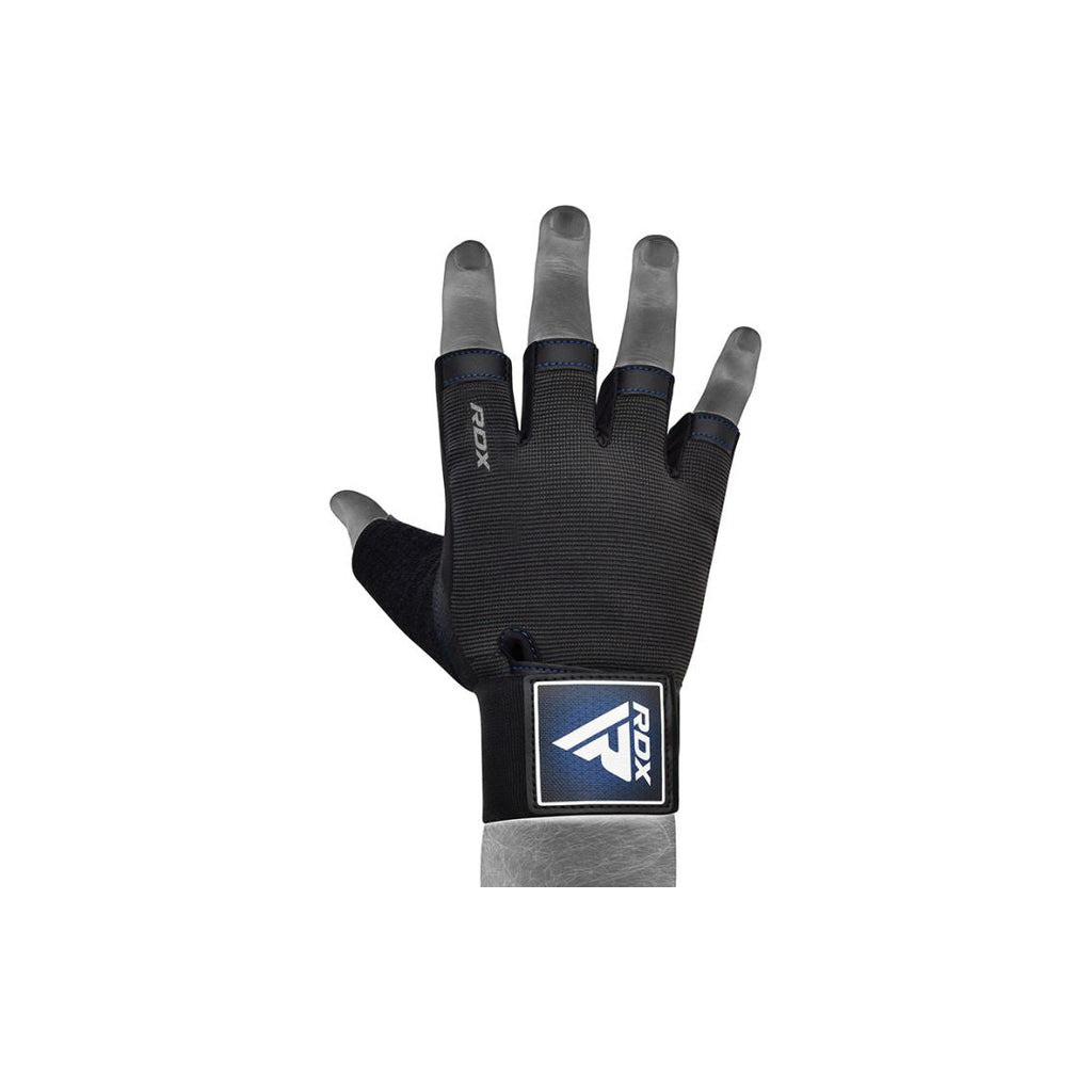 Рукавички для фітнесу RDX T2 Half Blue Plus M (WGA-T2HU-M+) - зображення 3