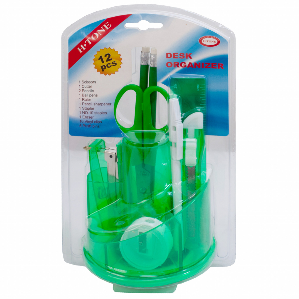 Настільний набір H-Tone 12 предметів, зелений (KIT-HT-JJ41013) - зображення 1