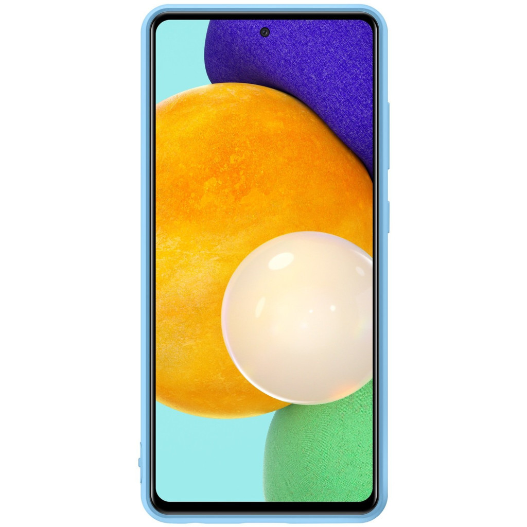 Чохол до мобільного телефона Samsung SAMSUNG Galaxy A52/A525 Silicone Cover Blue (EF-PA525TLEGRU) - зображення 4