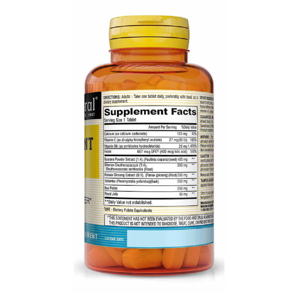 Вітамінно-мінеральний комплекс Mason Natural Чоловіча формула потенції, Men's Potent Formula, 60 пігулок (MAV12025) - зображення 2