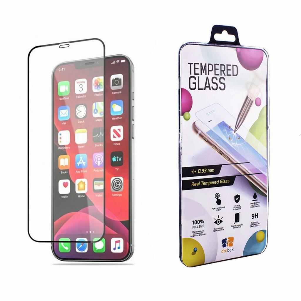 Скло захисне Drobak Apple iPhone 12 (Black) (222292) (222292) - зображення 1