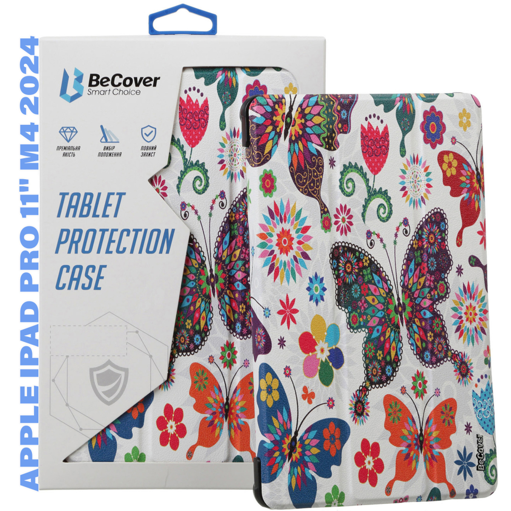 Чохол до планшета BeCover Smart Case Apple iPad Pro 11" M4 2024 Butterfly (711631) - зображення 1