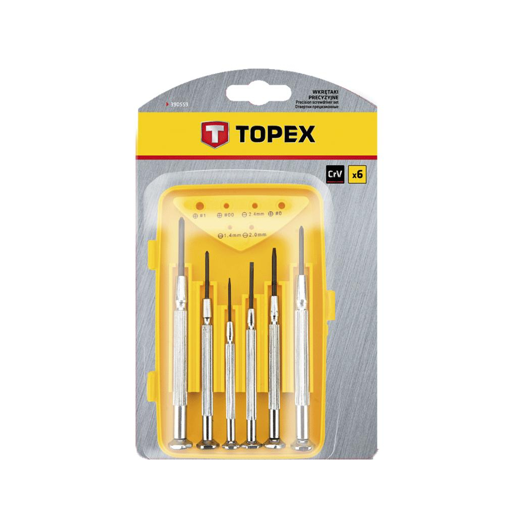 Набір викруток Topex прецизійних, 6 шт. (39D559) - зображення 2