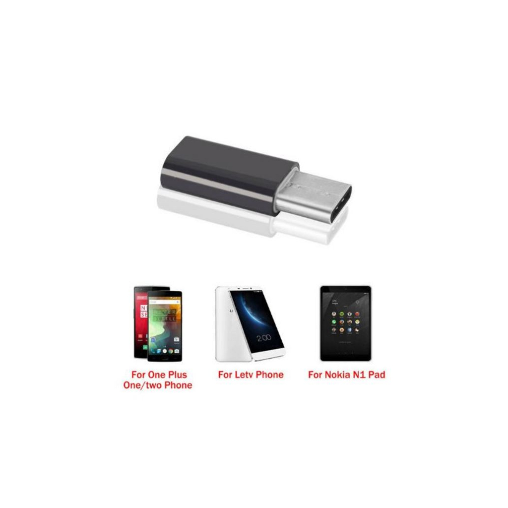 Перехідник Type-C to Micro USB Lapara (LA-Type-C-MicroUSB-adaptor black) - изображение 6