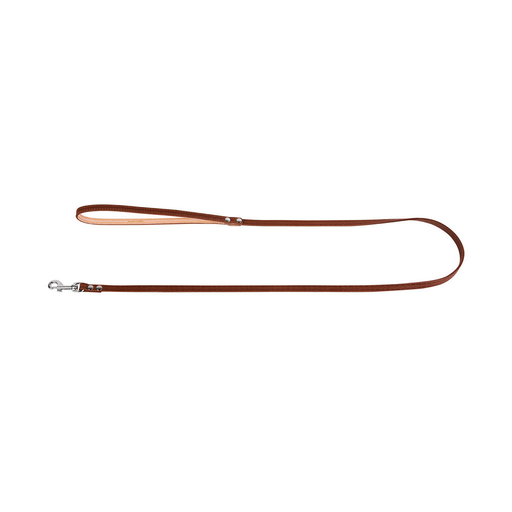Повідець для собак Collar одинарний непрошитий Ш 8 мм Д 122 см коричневий (04476) - зображення 2