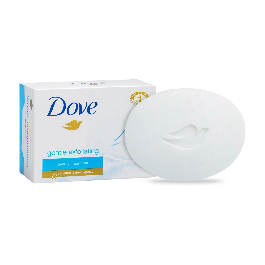 Тверде мило Dove Ніжне відлущування 100 г (8717644190524) - зображення 2