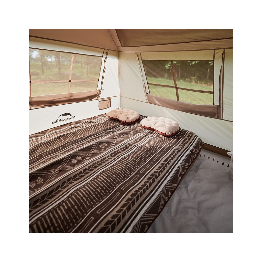 Намет Naturehike з навісом Village CNK2300ZP022 коричневий малий (6976023920172) - зображення 8