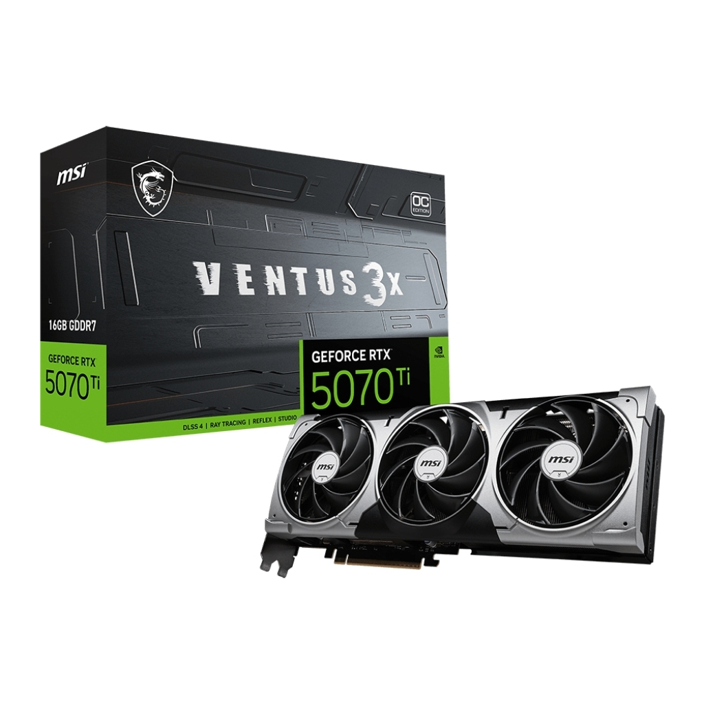 Відеокарта MSI GeForce RTX5070 Ti 16GB VENTUS 3X OC (RTX 5070 Ti 16G VENTUS 3X OC) - зображення 5