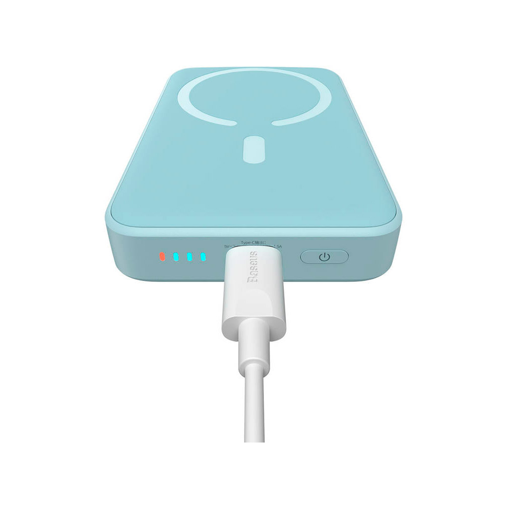 Батарея універсальна Baseus Wireless Magnetic Mini 10000mAh 20W, Blue (PPCX030003\PPCXM10) (P10022100312-00) - зображення 7