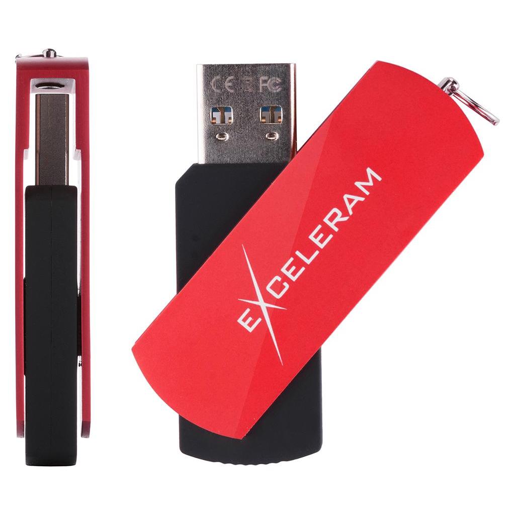 USB флеш накопичувач eXceleram 128GB P2 Series Red/Black USB 3.1 Gen 1 (EXP2U3REB128) - зображення 4