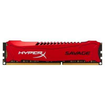 Модуль пам'яті для комп'ютера DDR3 4GB 2133 MHz Savage Red Kingston Fury (ex.HyperX) (HX321C11SR/4) - зображення 1