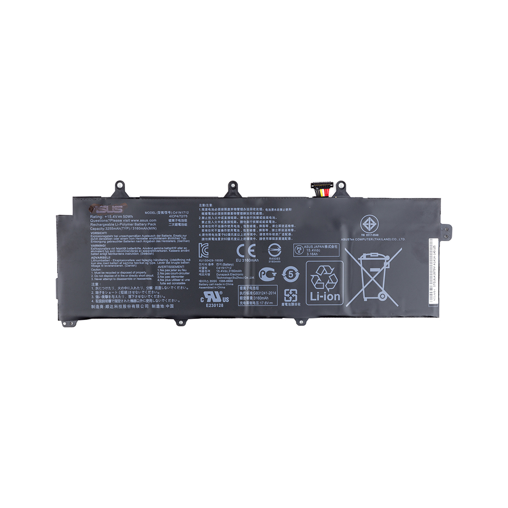 Акумулятор до ноутбука ASUS ROG Zephyrus (C41N1712) 15.4V 3255mAh (NB431496) - зображення 1