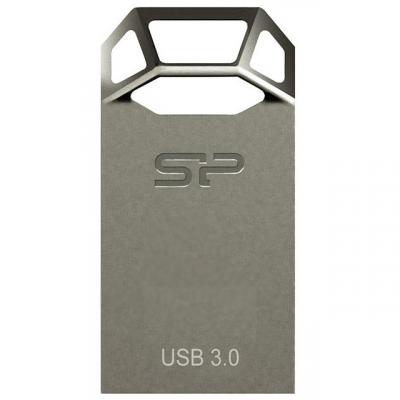 USB флеш накопичувач Silicon Power 8GB Jewel J50 USB 3.0 Titanium (SP008GBUF3J50V1T) - зображення 2