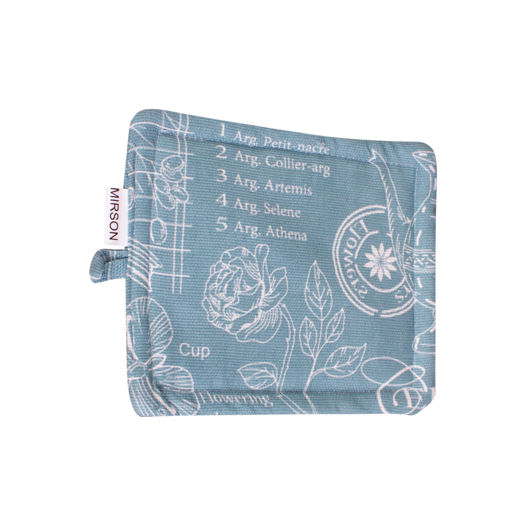 Кухонна прихватка MirSon рогожа/напівпанама №211 - Green birds (2200006754213) - изображение 1