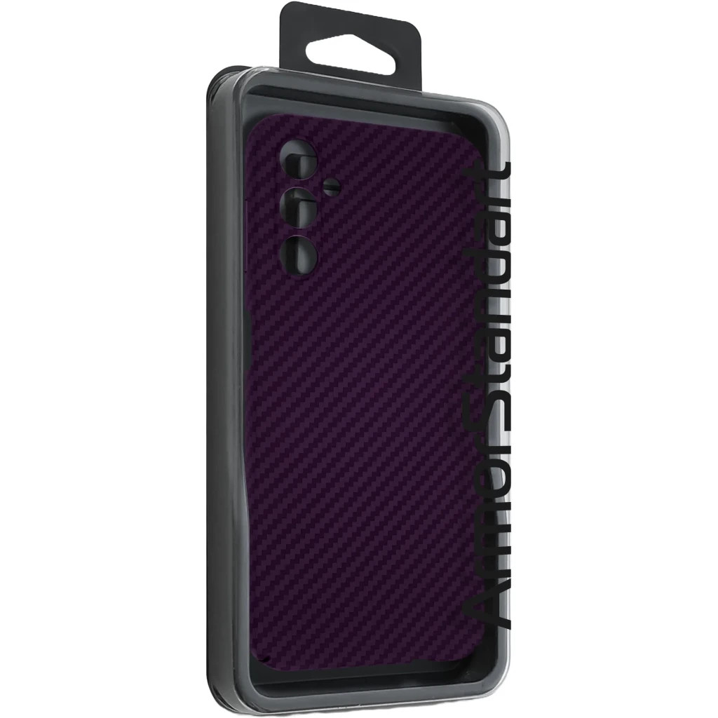 Чохол до мобільного телефона Armorstandart LikeCarbon Samsung A14 4G (A145) Purple (ARM71926) - зображення 3