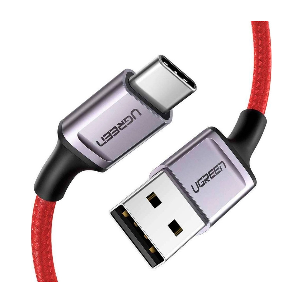 Дата кабель USB 2.0 AM to USB-C 1.0m 6A US505 red Ugreen (20527) - зображення 2
