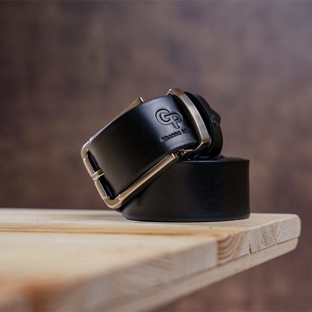 Ремінь Grande Pelle Шкіряний Чорний (00249) - зображення 6